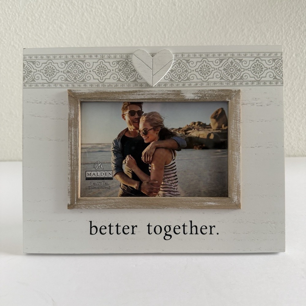 Malden‎ Better Together Rustic Wood Picture Frame 4x6 NEW
